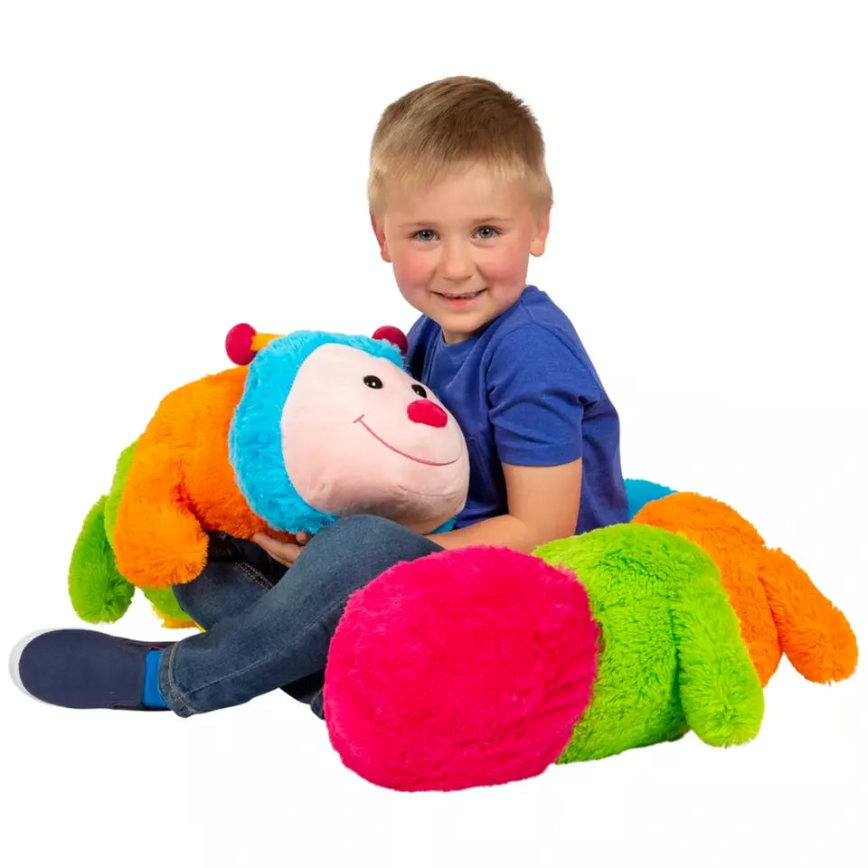 190cm Grote Rups Knuffel | Zacht Pluche Speelgoed | Lang Knuffelkussen voor Kinderen